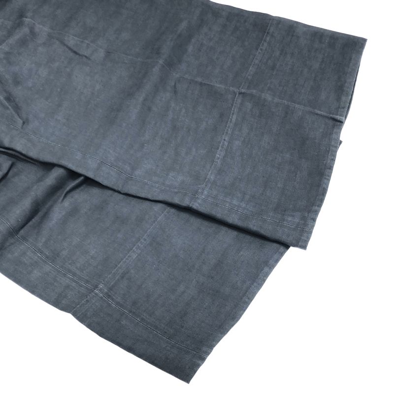 Celine by Phoebe Philo Linen Rayon Belted Wide Pants 2 1t17 7630 Blue 36