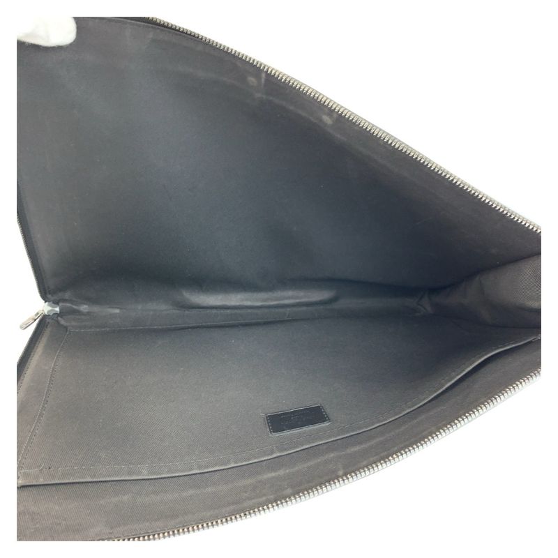 Louis Vuitton Monogram Eclipse Pochette Jules Black Grey Pvc/leather M82074