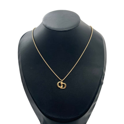 Christian DIOR Necklace Metal Plated Metal Plated CD Logo Gold