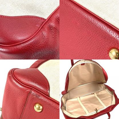 Hermes Boston Bag Victoria 60 Victoria 60 Toile Ash Red