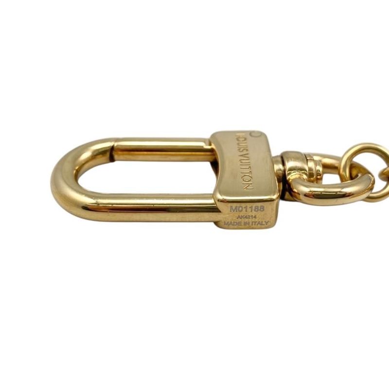 Louis Vuitton Bag Charm Chain Spring Street M01188 Monogram Flower Epi Gold
