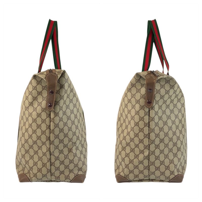 Gucci Vintage Old Gucci Sherry Line GG Supreme Canvas Tote Bag Women 504097