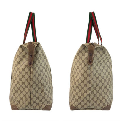 Gucci Vintage Old Gucci Sherry Line GG Supreme Canvas Tote Bag Women 504097