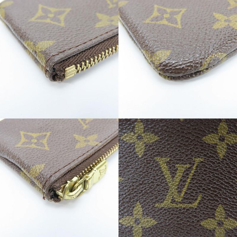 Louis Vuitton Coin Case Pochette Cles M62650 Monogram Brown Gold Hardware Pouch