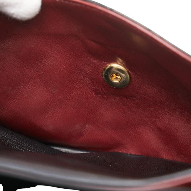 Chanel Matelasse Coco Mark Double Flap Black Gold Lambskin Women's Chanel