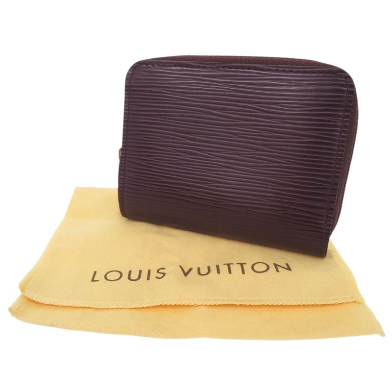 Louis Vuitton Zippy Coin Purse Epi M6015k Epi Leather Cassis Coin Case Wallet