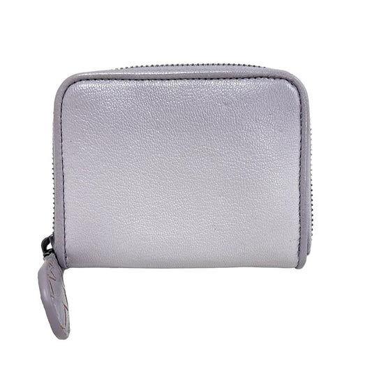 Bottega Veneta Coin Case Intrecciato Light Purple Round Zipper Leather