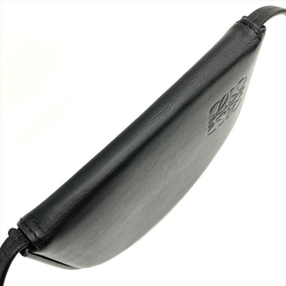 Loewe Heel Pouch Mini Shoulder Bag Leather 102208 Engraved Black Wallet Women