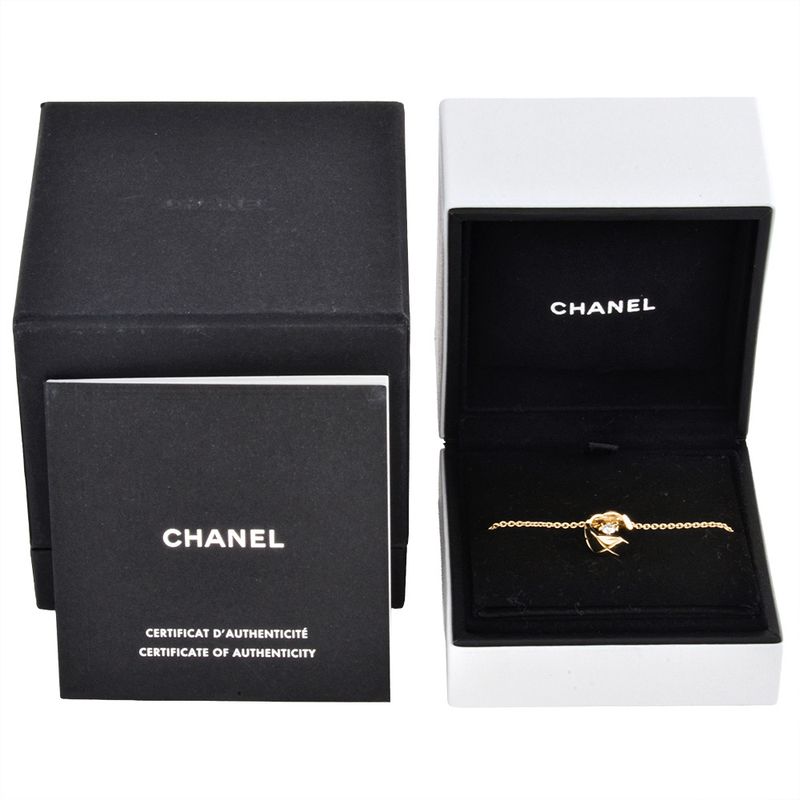 Chanel Coco Crush Necklace Diamond J12102 18K Pink Gold 79g Pink Gold Beige