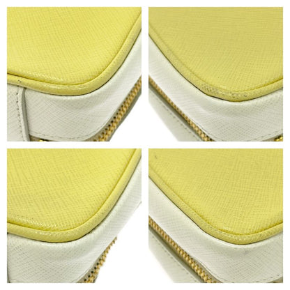 Prada Leather Saffiano Chain Shoulder Bag Yellow 407251 Shoulder Bag