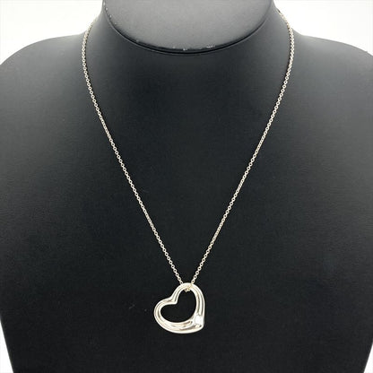 Tiffany & Co Tiffany & Co Open Heart Necklace Sv925 114g Silver Large Ladies
