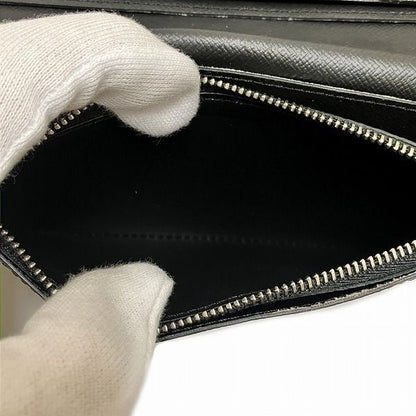 Louis Vuitton Taiga Portefeuille Plaza M30501 Noir Black Long Wallet Bifold