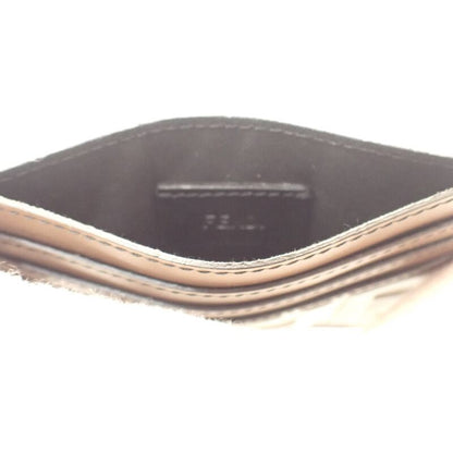 Fendi FF Logo Zucca Card Holder 7m0164 Card Case Leather Brown Iseya