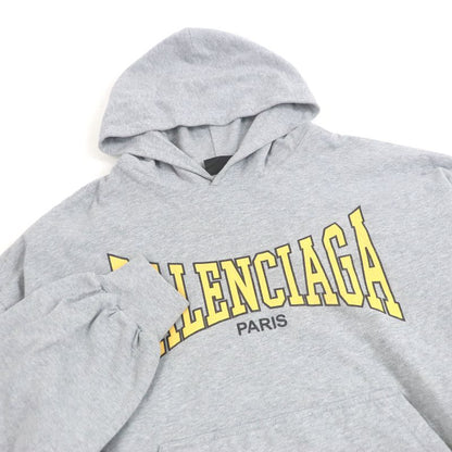 Balenciaga 24AW 807999 Boxing Lined Hoodie 100% Cotton Crack Logo Pullover