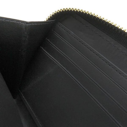 Louis Vuitton Long Wallet Nanogram Zippy Wallet Calf Noir Black Gold Hardware