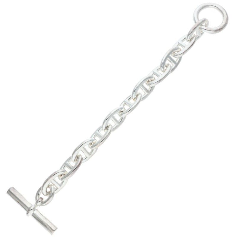 Hermes Chaine D'ancre TGM Chaine D'ancre TGM Silver Bracelet Men's 11link