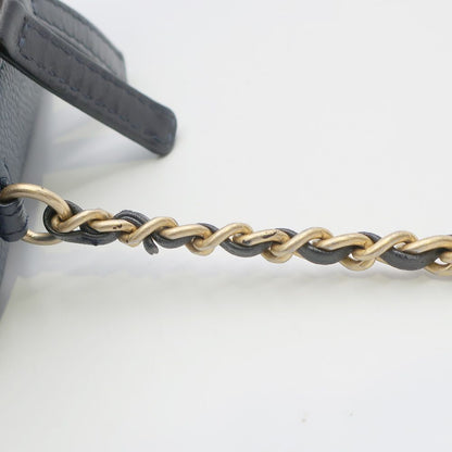 Chanel Chanel CC Filigree Vanity Chain Shoulder Bag Navy