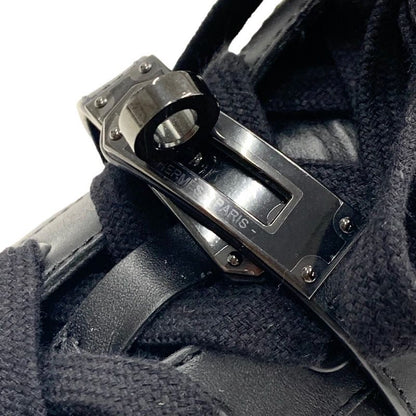 Hermes Daydream Sneakers Shoes Leather Black Kelly Hardware High Cut Sneakers