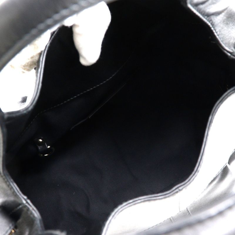 Bvlgari Chandra 2WAY Shoulder Leather Black Women's Handbag