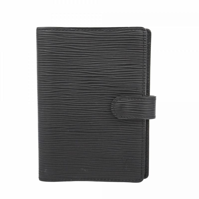 Louis Vuitton Notebook Cabas - Epi Agenda PM R20052 Noir Black Men Women Unisex