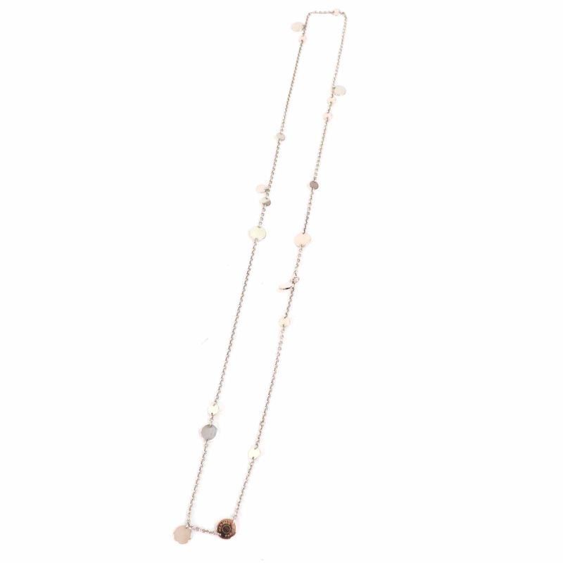 Hermes 2020 Confettis Confetti Long Necklace Sv925 Au750 Silver Gold With Box