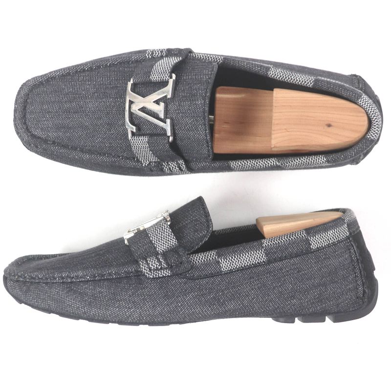 Louis Vuitton 2022 LV Hockenheim Line Damier LV Logo Hardware Denim Leather