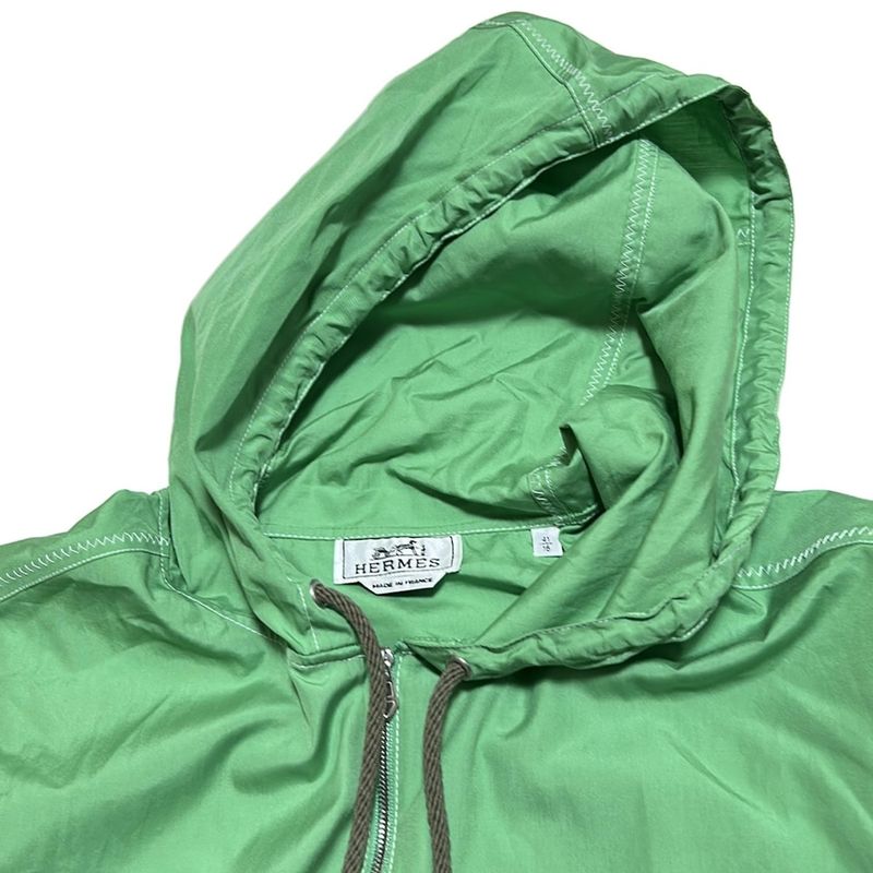 Hermes Blouson Size 41 Women - Green Short Sleeves / Zip Up / Spring / Fall