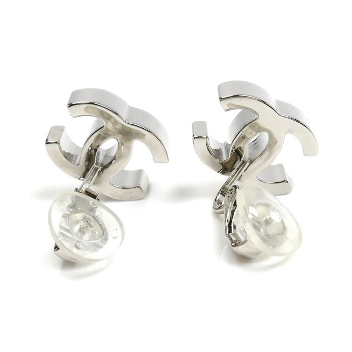 Chanel Metal Coco Rhinestone Earrings Abf152 88g Ladies Pre-owned