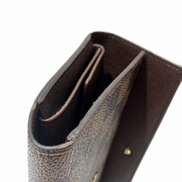 Louis Vuitton Damier Portefeuille International N61217 Trifold Wallet Unisex