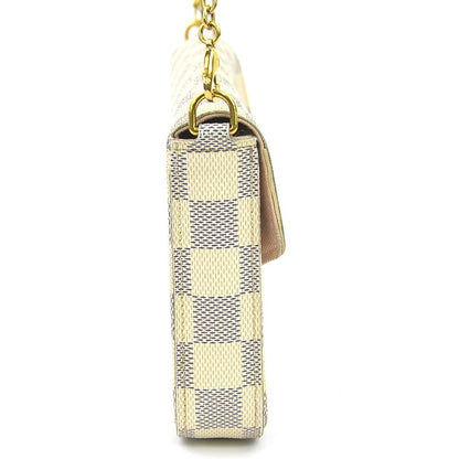 Louis Vuitton Chain Wallet Damier Azure Pochette Felicie N40491