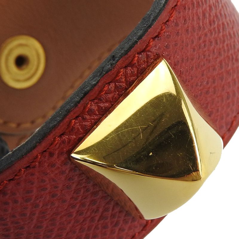 Hermes Bracelet Medor Vaux Epson Metal Red Gold Hardware Bangle Ladies Women