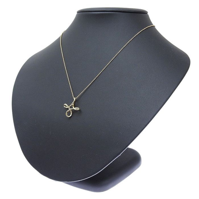 Tiffany & Co Infinity Cross Necklace 18K Yellow Gold 750 Yellow Gold 43cm