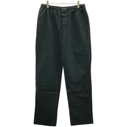 Balenciaga 19aw Striped Cotton Long Pants 534295 Tfm07 Green 46