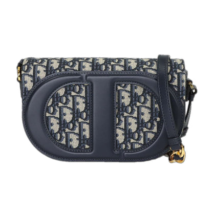 Dior Auction CD Signature Chain Shoulder Bag Canvas