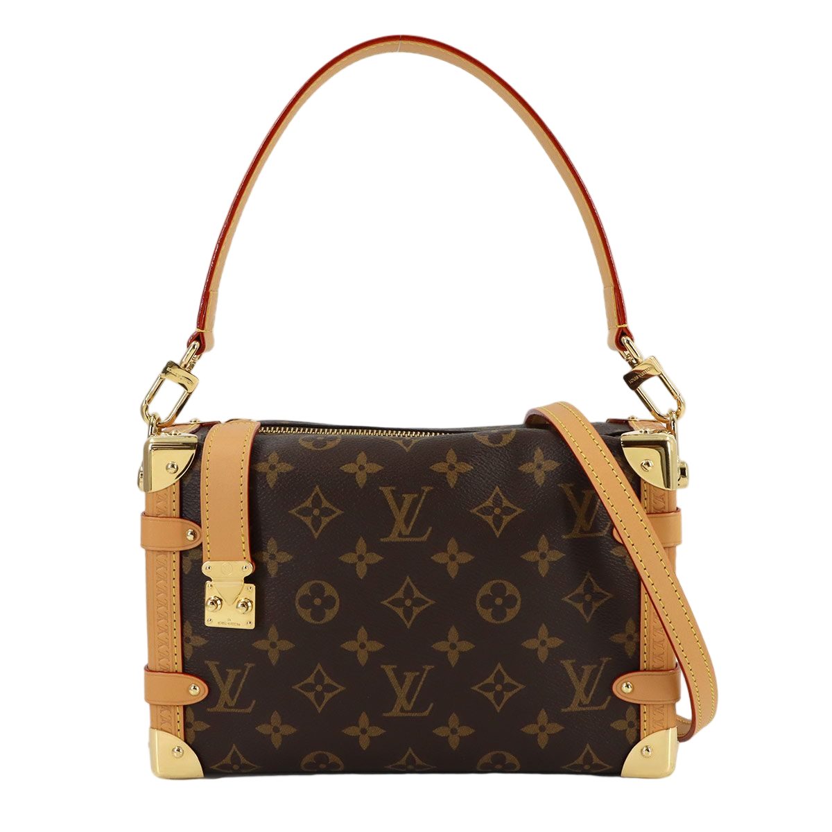 Louis Vuitton Monogram Side Trunk MM 2-Way Bag Brown