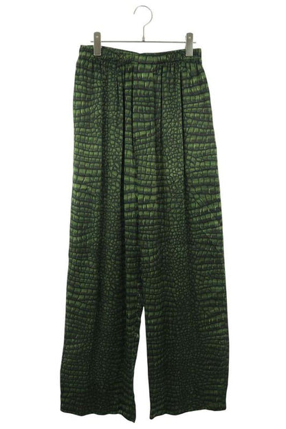 Balenciaga 681822 Trlc7 Animal Print Silk Long Pants Men's 38