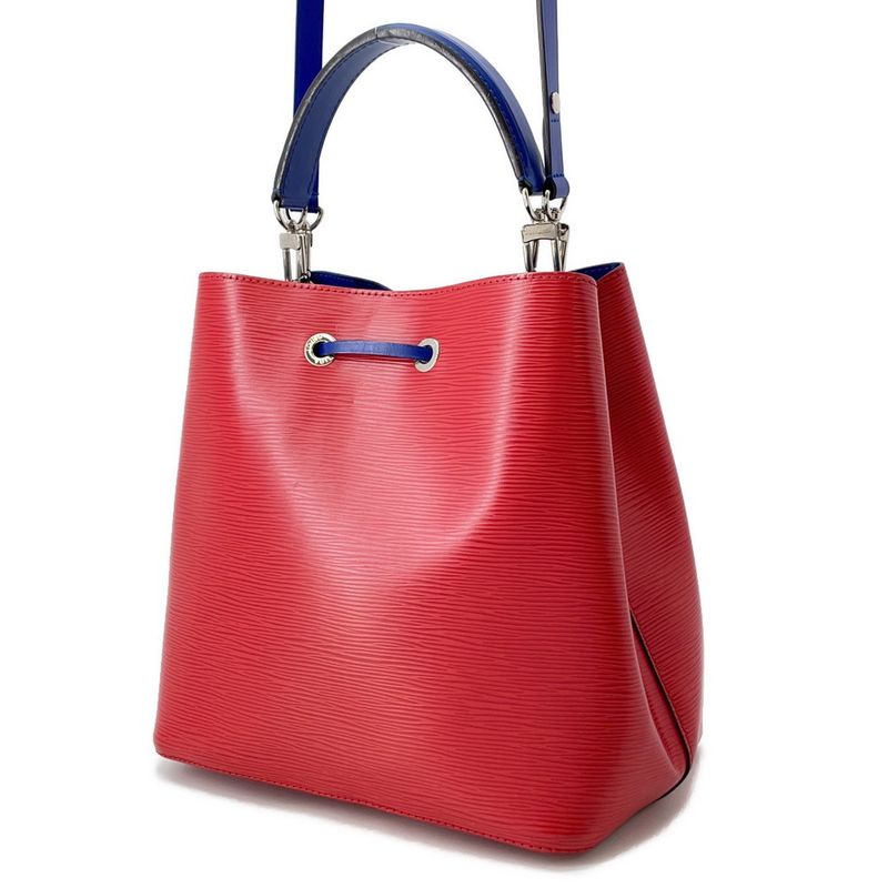 Louis Vuitton Handbag Epi NeoNoe 2-Way Red Coquelicot Blue