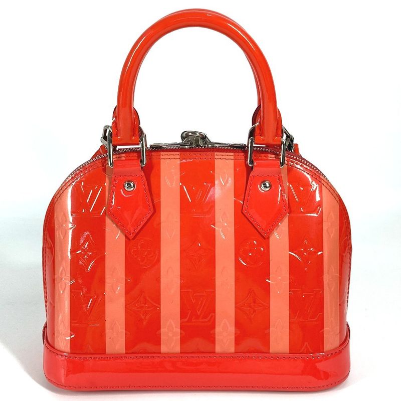 Louis Vuitton Handbag Alma BB M90968 Monogram Vernis Poppy Petal Pink