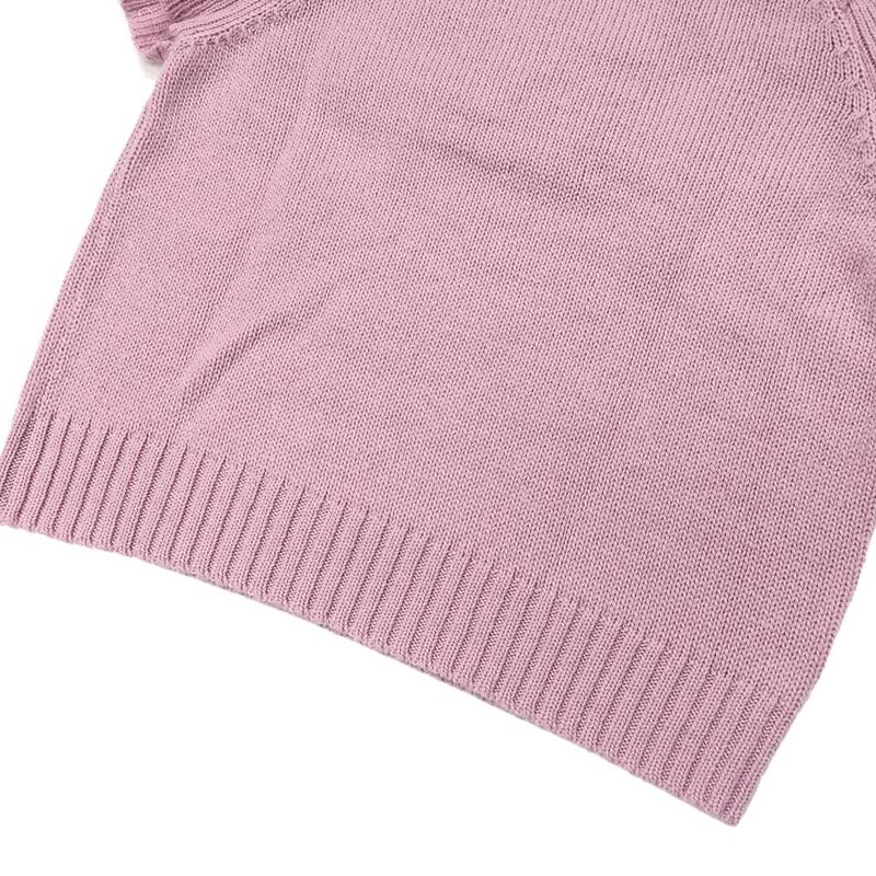 Dior Short Sleeve Knit Ruffles 36 Sizes Pink 344s13bm003 Cashmere