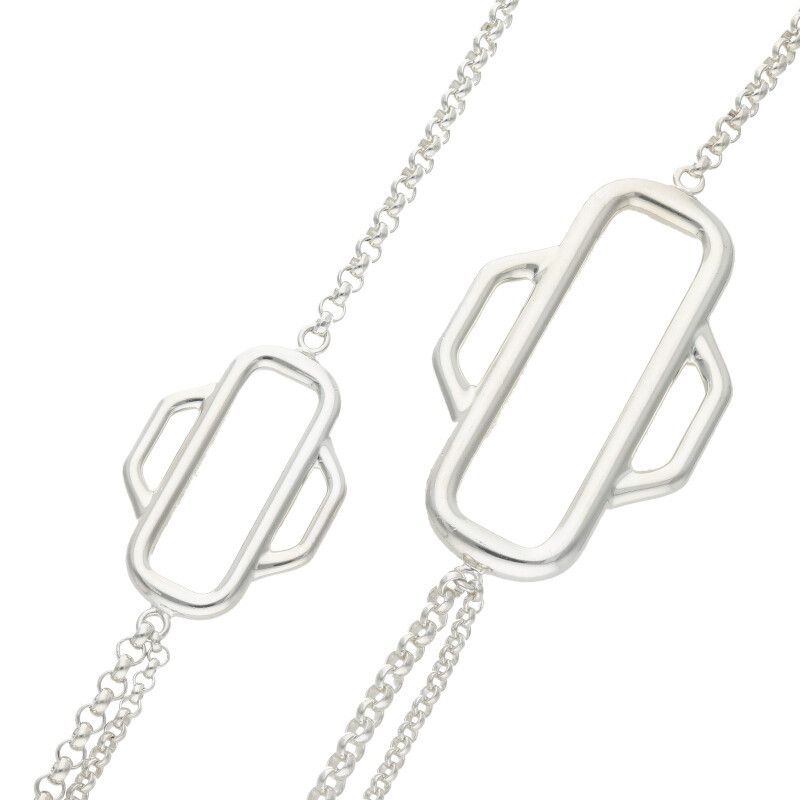 Hermes Attrage 100 Silver Necklace Men's