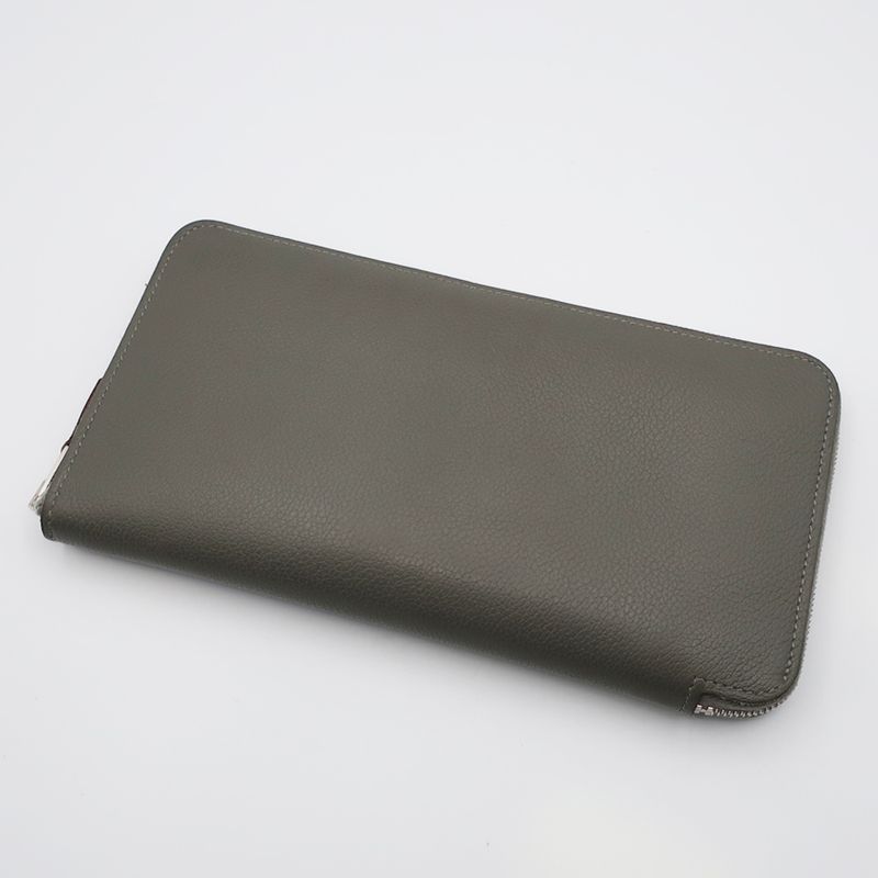Hermes Azap Long Silk-in Grimeia - Gray - Eva Color - W Engraved
