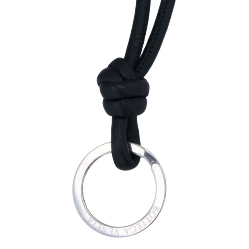 Bottega Veneta Leather Necklace With Ring Men's