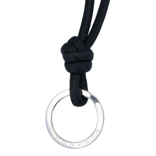 Bottega Veneta Leather Necklace With Ring Men's