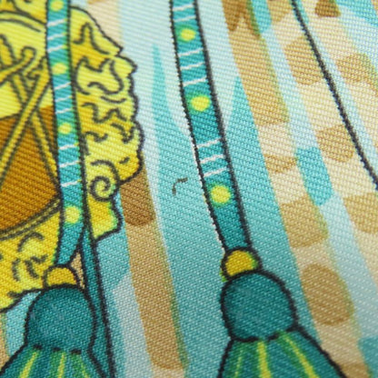 Hermes Carre 90 LES Muserolles Nose Leather Scarf Cashmere Ladies