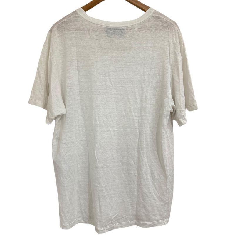 Gucci Michele Period Short Sleeve V-Neck T-Shirt Cut and Sewn Size S White