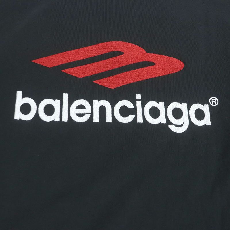 Balenciaga 24SS 791613 TAPE TYPE Oversized Damaged Docking Design Long Sleeve