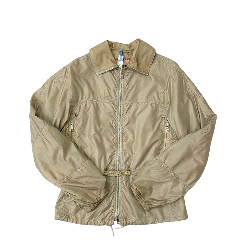 Prada Blouson Beige Sport 280562 Excellent Condition Cleaned