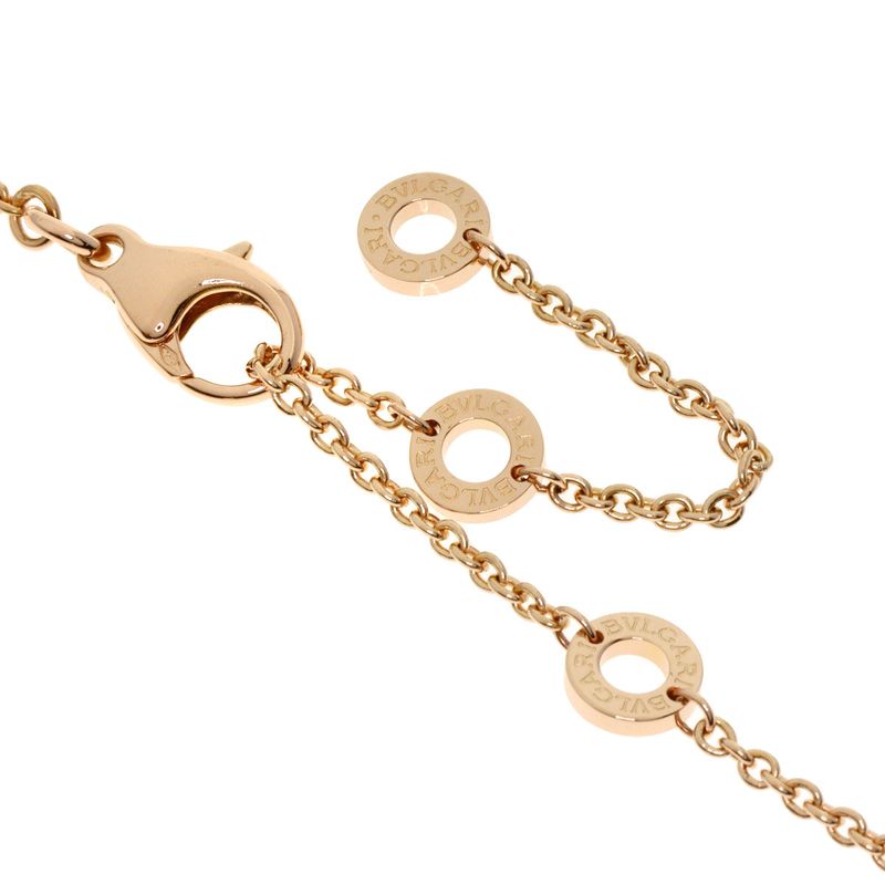 Bvlgari Bulgari B-zero1 Bee Zero One Legend White Ceramic Necklace 18K Pink