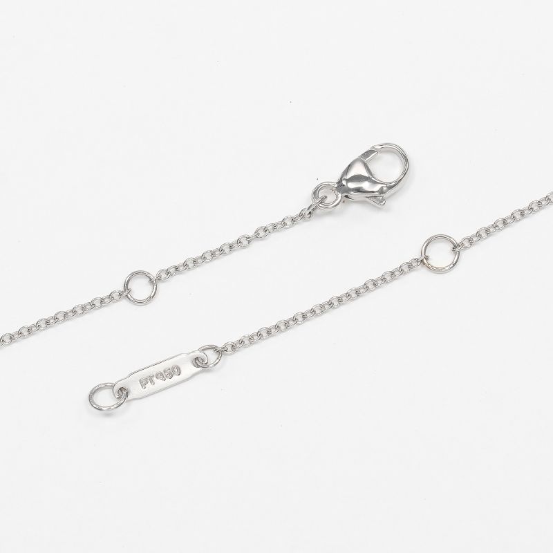 Tiffany & Co Jazz Drop Pt950platinum X 6P Diamon Ladies 4.7g Necklace