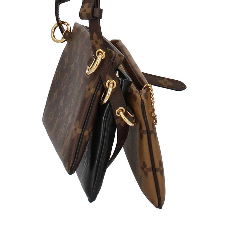 Louis Vuitton Pochette Lv3 M45412 Monogram Women's Shoulder Bag Brown Excellent